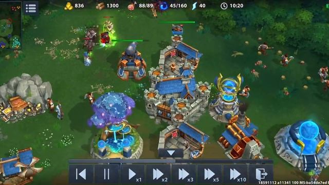 War Legends Мобильная RTS 3х3 Бой с топами (3 матч) смотреть онлайн