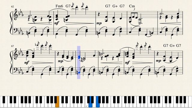 Blue Canary («Печальная канарейка»). Бесплатные ноты для фортепиано. смотреть онлайн
