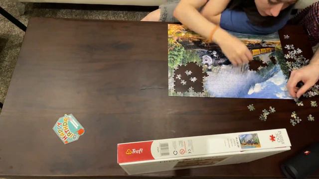 Trefl puzzle - Mountain train смотреть онлайн