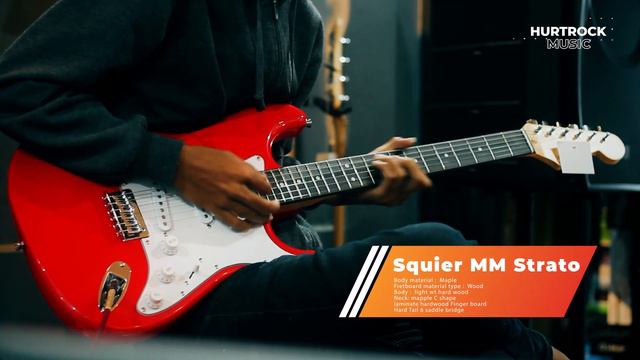 GITAR SQUIER SERI MURAH MERIAH - Squier MM Stratocaster Red смотреть онлайн