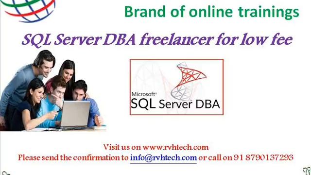 Sql Server DBA freelancer for low fee cost by RVH Technologies смотреть онлайн