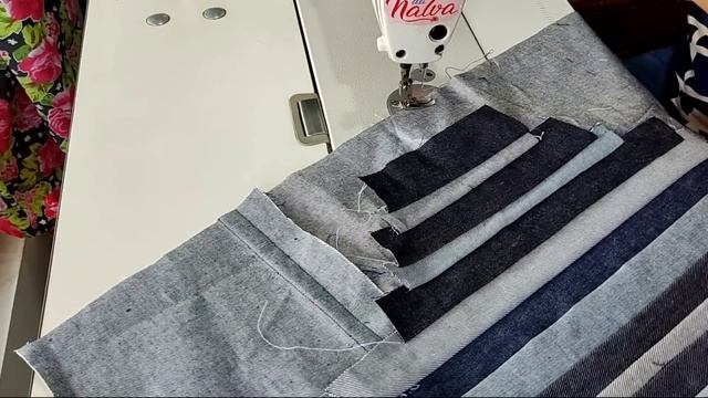 TAPETE FEITO COM SOBRAS DE  TIRAS DE JEANS IMPRESSIONANTE ?