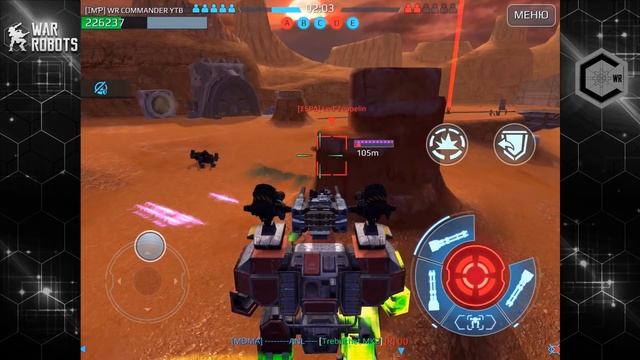 Применение, КОМБО, Прокачка Retaliator 25 lvl War Robots Medium weapon of the titans смотреть онлайн
