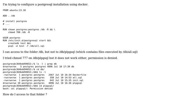 DevOps & SysAdmins: Docker: Permission denied on folders added with ADD смотреть онлайн