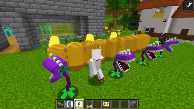¡BASE SEGURA DE PLANTAS vs 1000 ZOMBIES! ???♂️ Minecraft - Alexy смотреть онлайн