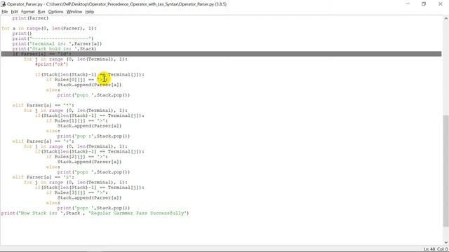 #7 Precedence Operator Code in Python | Compiler Construction смотреть онлайн