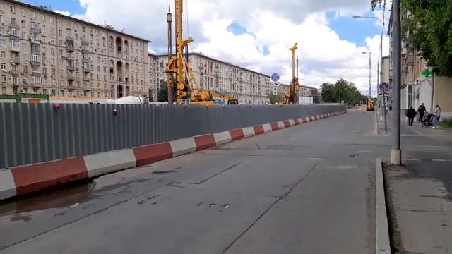 Реконструкция Ленинского проспекта в Москве 07.06.2021 года (продолжение). смотреть онлайн
