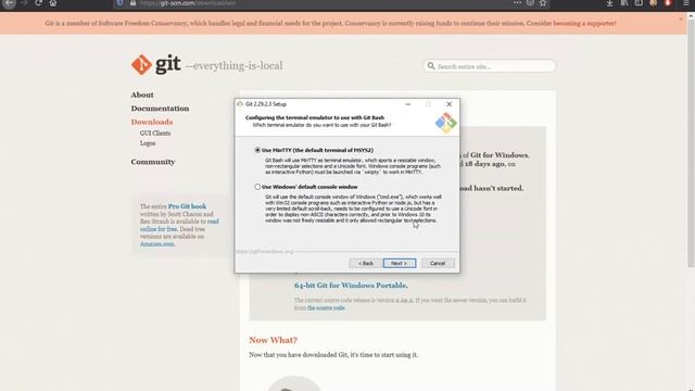Installing Git on Windows 10 смотреть онлайн