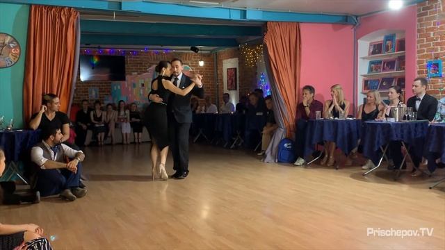 Sebastian Alzogaray & Elvira Lambo, Moscow, Milonga Bien Porteña 8.06.2019