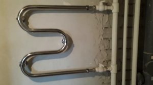 Установка полотенцесушителя в новостройке