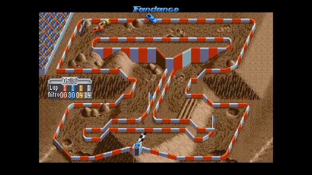 Super Offroad ... (Sega Genesis) Gameplay