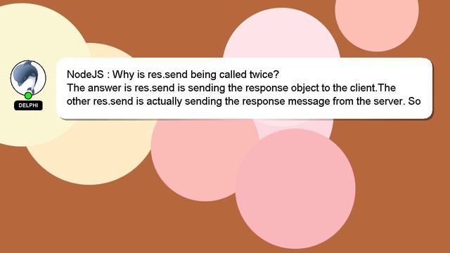 NodeJS : Why is res.send being called twice? смотреть онлайн