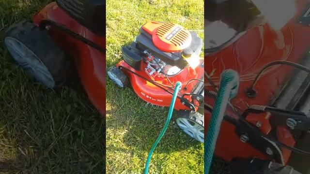 Мойка газонокосилки. смотреть онлайн