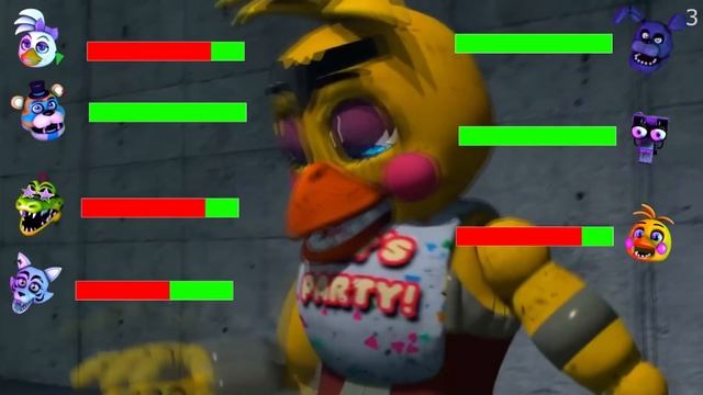 Top 5 SECURITY BREACH vs FNaF Fight Animations WITH Healthbars смотреть онлайн