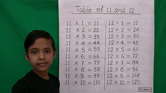 Learn Table of 11 and 12 | Table of 11 | Table of 12 | Maths Tables | RSGauri смотреть онлайн
