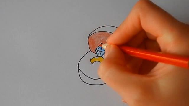 Как ПРОСТО нарисовать КОЛЬЦО С БРИЛЛИАНТОМ, простые рисунки/562/How TO Simply Draw A DIAMOND RING