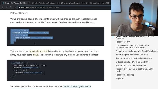 React 17 смотреть онлайн