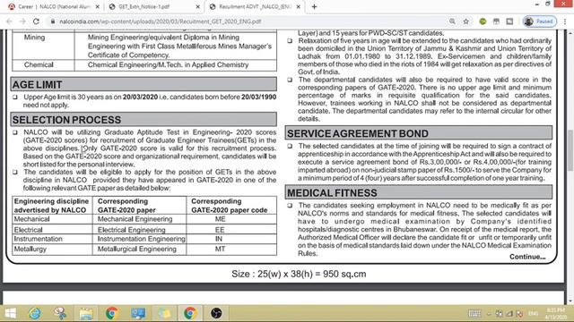 NALCO Recruitment Update | GATE-2020 | Last Date Extended | Salary ₹60,000 | Recruitment-2020 смотреть онлайн