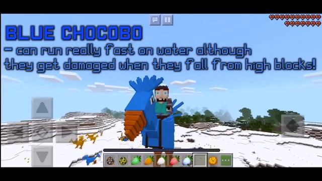 CHOCOBOS MOD para MINECRAFT PE 1.14.30 y 1.16.0.51 смотреть онлайн