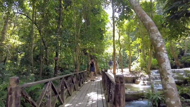3.Лаос, аренда байка в Луанг Прабанге, водопады Куанг Си. смотреть онлайн