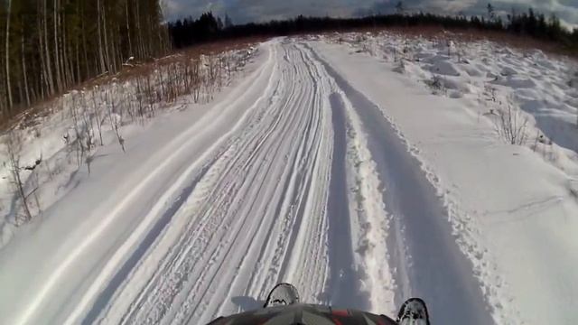 на снегоходе рыбоход от Пятского озера до деревни смотреть онлайн