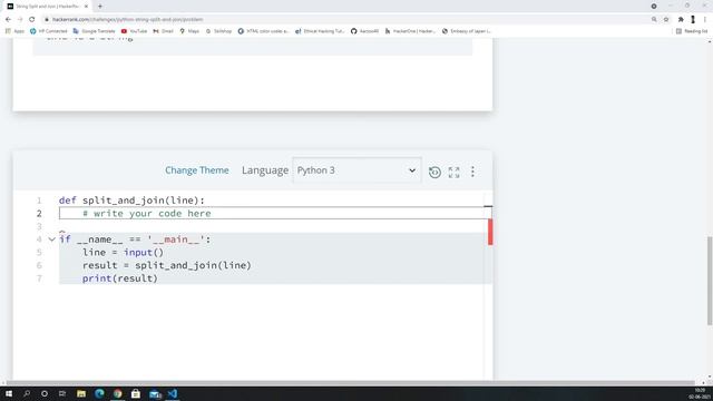 String Split and Join || HackerRank Solution смотреть онлайн