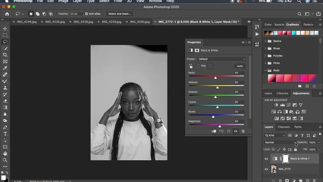 Melanin Skin Tone Color Grading In Photoshop | How To Color Grade & Darken Skin Tones Tutorial смотреть онлайн