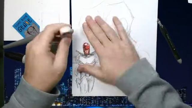Red Hood Sketches 2 Ink 1 - Comic Book Genie - смотреть онлайн