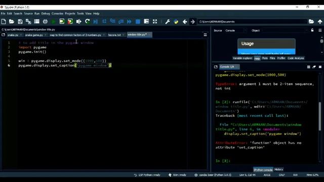 How to add title to a pygame window смотреть онлайн