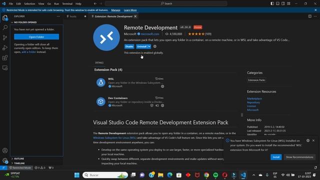 Instalación Laravel 10 vue 3 Nº5 INSTALAR VSCODE Y EXTENCION PARA WSL2 смотреть онлайн