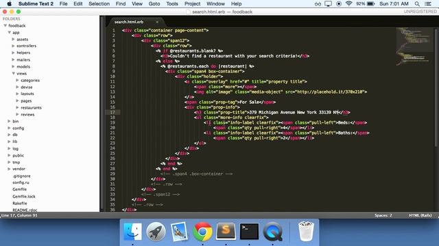 23 - Learn Ruby on Rails - Yelp Clone - Search Page смотреть онлайн