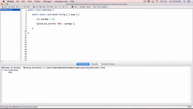 102. Formatting numbers in a minimum field width - Learn Java смотреть онлайн