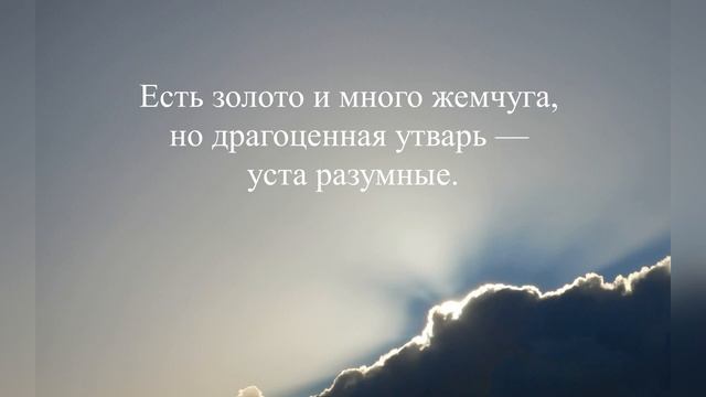 Притчи 20 / Книга Притчей Соломоновых / Читайте или слушайте «Притчи» / одну в день смотреть онлайн
