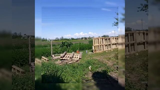 Как сделать забор из поддонов