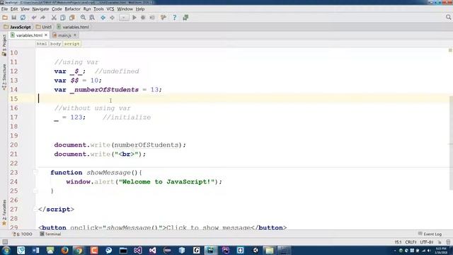 JavaScript - Variables and Scopes смотреть онлайн