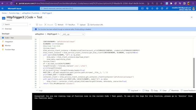 Azure Functions : How to convert .csv to .xlsx using Az Funtion & Pandas смотреть онлайн