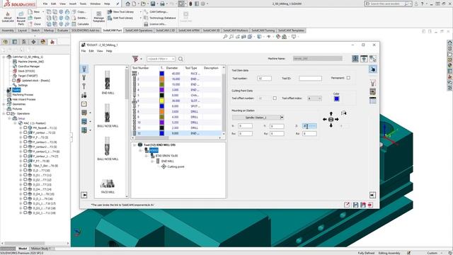 SolidCAM ToolKit: Adjusting tool assembly connections смотреть онлайн