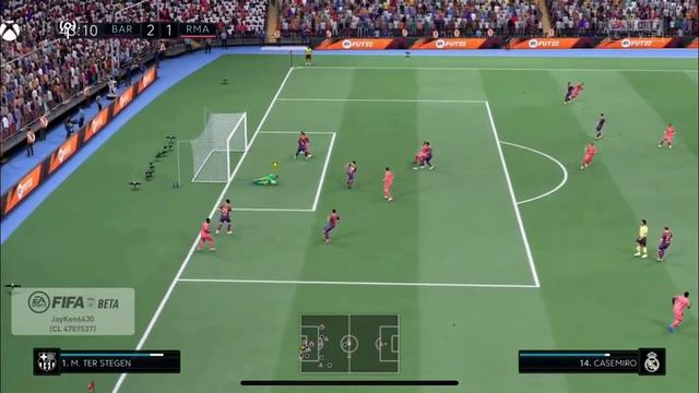 FIFA 22  Kickoff Mode Beta Full Match Barcelona Vs Real Madrid