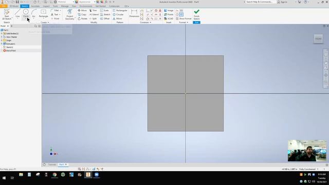 1.5.4. Sketch Plane Cube - Autodesk Inventor смотреть онлайн