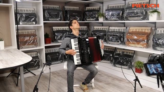 Akkordeon - Beltuna Prestige IV 120 P - Balkan Klangprobe смотреть онлайн