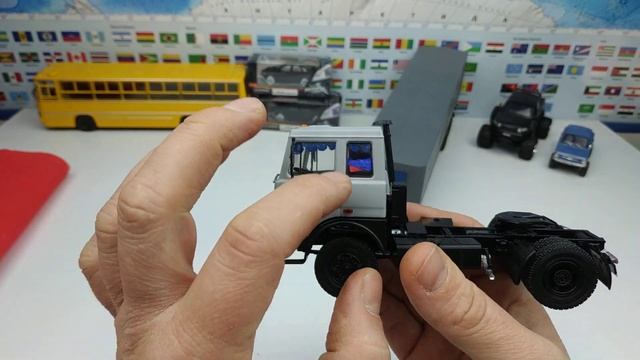 Тюнинг масштабных моделей! Конверсия и доработка грузовика МАЗ 5432 с полуприцепом! Про машинки! смотреть онлайн
