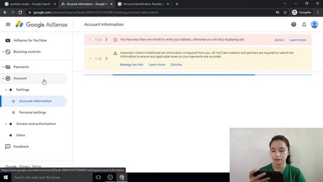 HOW TO VERIFY GOOGLE ADSENSE WITHOUT PIN (MANUALLY) l LIALEA ERINE смотреть онлайн