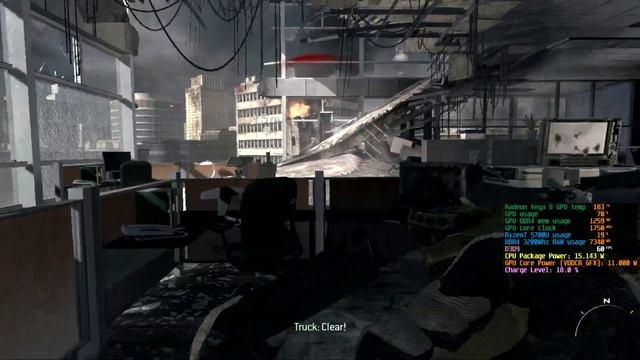 Lenovo Yoga 6 Ryzen 5700U - Modern Warfare 3 1080p60 battery power - Atomos Ninja V capture смотреть онлайн