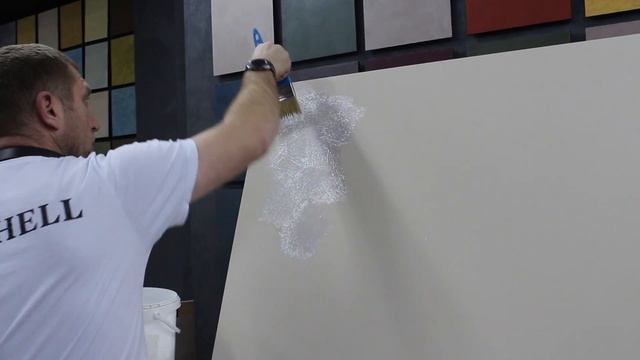 Нанесение декоративной краски Небиа Матовая с Люменом Серебро своими руками смотреть онлайн