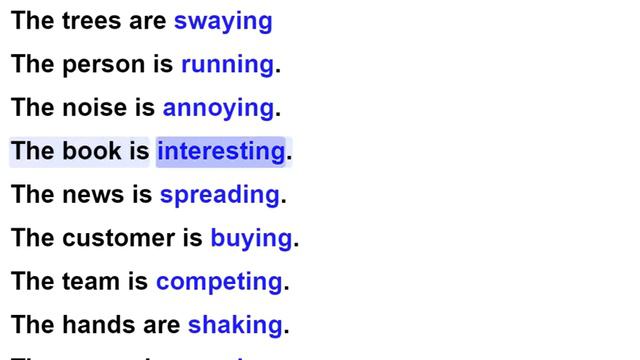 Subject + am/is/are + verb-ing (Present Continuous Tense) смотреть онлайн