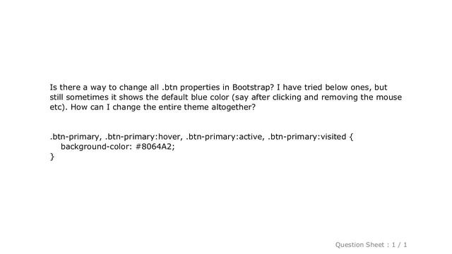 CSS : How to change btn color in Bootstrap смотреть онлайн