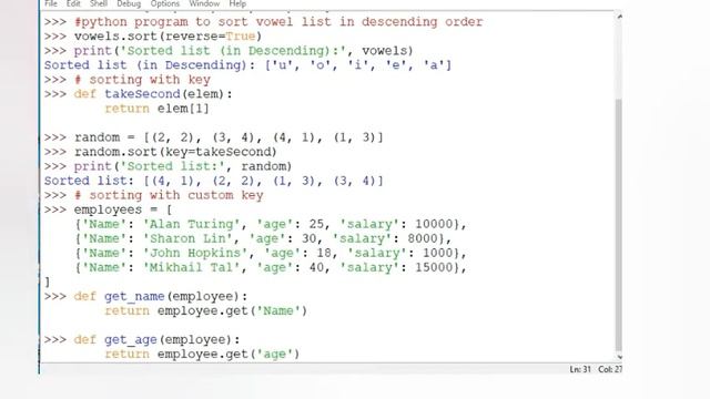 How to sort the list to ascending and descending order in Python | 5. Python Beginners Tutorial смотреть онлайн