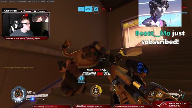 [Overwatch] Kephrii - Intense Game w/ TimTheTatman, Lassiz, and Borium смотреть онлайн