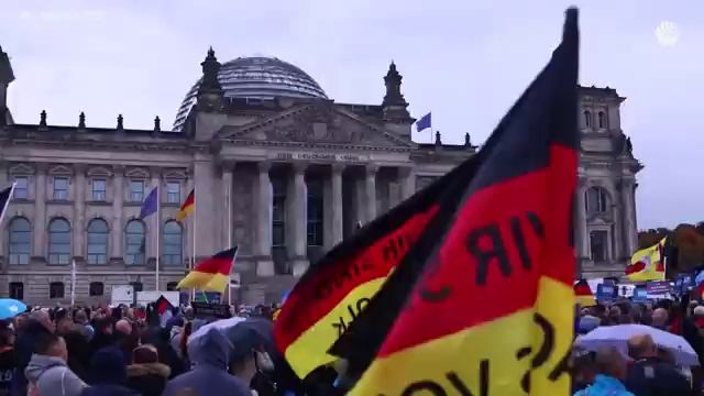 Протесты в Германии против антироссийских санкций! смотреть онлайн