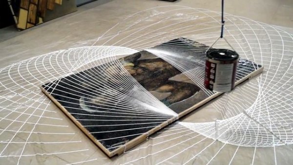 Гипнотизирующая покраска картины.ARTIST MAKES AMAZING PAINTING: IT'S MESMERIZING"